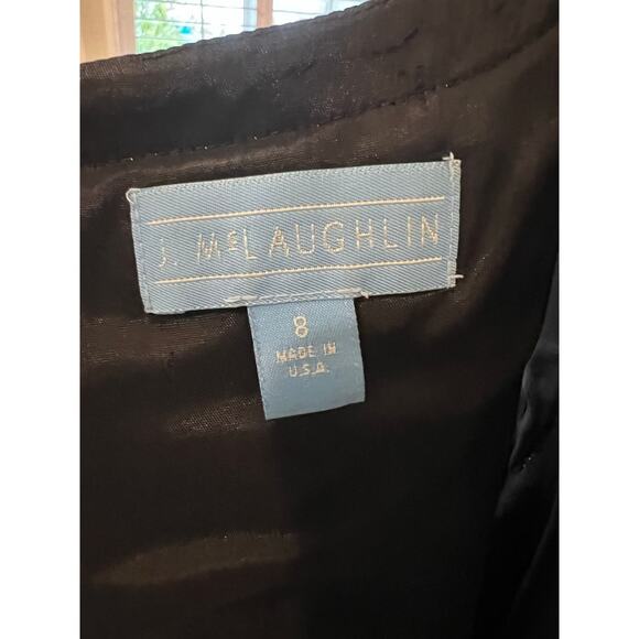 Elegant J McLaughlin | Black Dress with White Accent - Picture 11 of 11